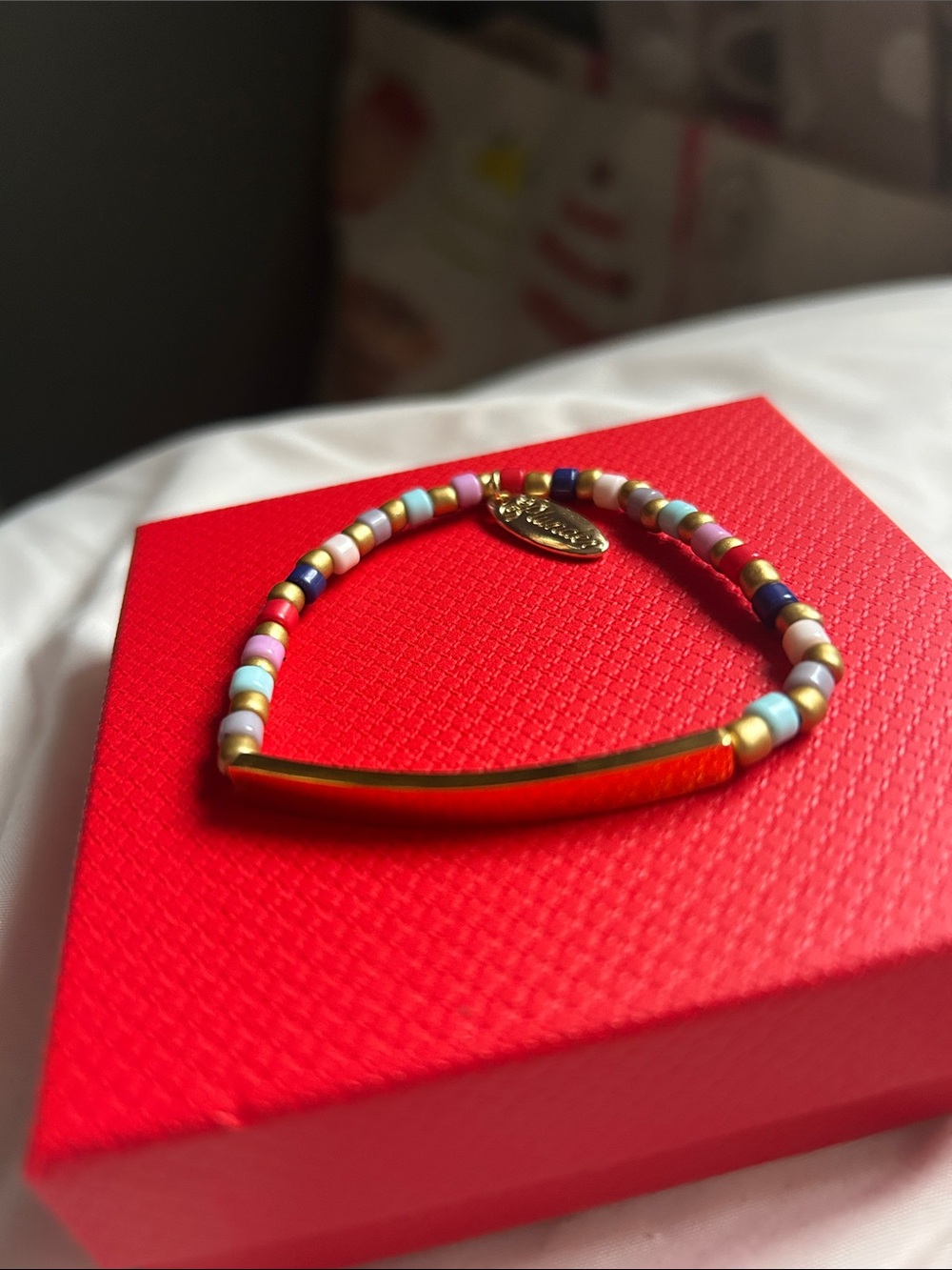 Plunder Gold Accent Multicolor Beaded Bracelet - Women Jewelry
